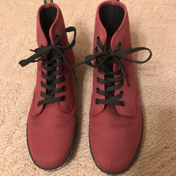 doc martens womens burgundy